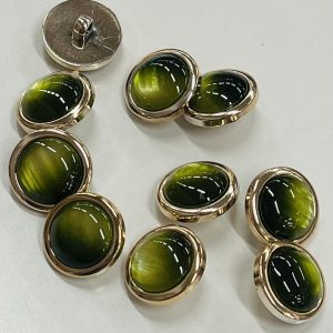 Auksinė plastikinė saga „Samaninė katės akis”, 23mm, 1vnt 02862