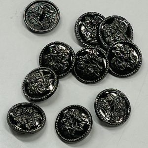 Juodo metalo saga „Rožės”, 23mm, 1vnt 02867