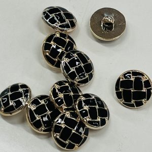 Auksinė saga „Lopyta”, juoda, 18mm, 1vnt 02912
