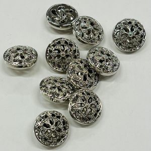 Sidabrinė saga, žvaigždutė tarp ornamentų, 22mm, 1vnt 02896