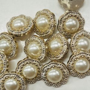 Auksinė saga „Banguotas perlas”, 21mm, 1vnt 02923