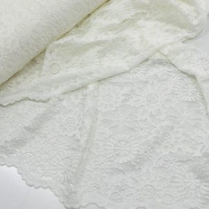 Šampaniniai nėriniai su elastanu, 1m 2040