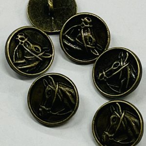 Bronzinė vintažinė saga „Žirgas”, 15mm, 1vnt 02977