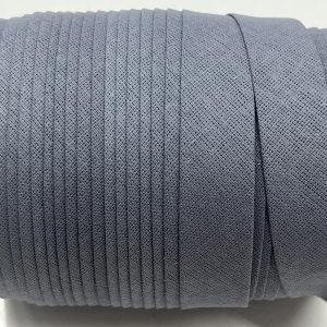 Pilka medvilninė kantavimo juostelė, 15mm, 1m 0215/316