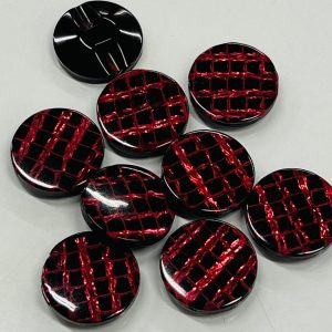 Apvali, plastikinė tamsesnė rožinė saga, „Blizgesys”, 21mm, 1vnt 03035