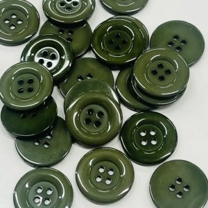 Plastikinė samanų spalvos saga putliais kraštais, 25mm, 1vnt 02801