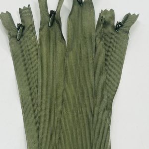 Samanų spalvos paslėptas užtrauktukas, 25cm, 1vnt 25p/263