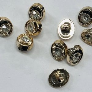 Auksinė sagutė „Kristalas – kometa”, 12mm, 1vnt 03058