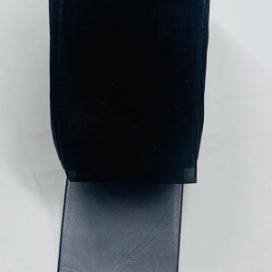 Juoda organzos juostelė, 25mm, 1m O25/3204