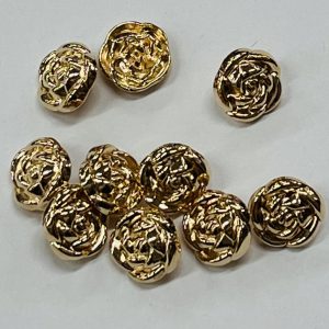 Auksinė sagutė „Rožytė”, 11mm, 1vnt 03101