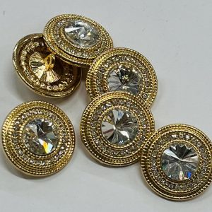 Auksinė saga „Stiklinė akis puošta akutėmis”, 25mm, 1vnt 03130