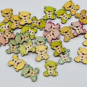 Medinė sagutė „Meškutis”, 22mm*24mm, 1vnt 00499