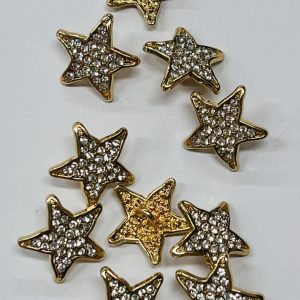Metalinė saga „Auksinė akučių žvaigždutė”, 18mm, 1vnt 03192