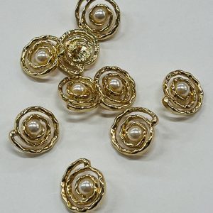 Auksinė saga „Apipintas perlas”, 18mm, 1vnt 03202