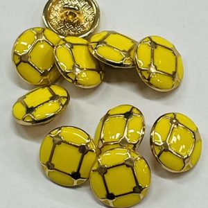 Auksinė saga „Geltonas kvadratas”, 12mm, 1vnt 03214
