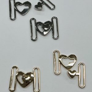 Metalinė diržo sagtis „Širdis”, 3,5cm, 1vnt 03222