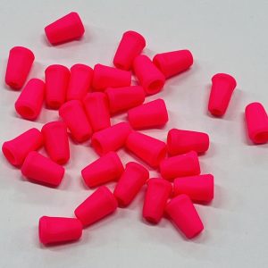 Neoniniai rožiniai virvelių laikikliai, pailgi, plastikiniai, 1vnt 14801/338
