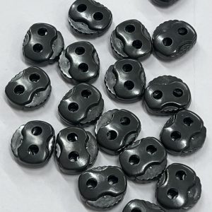 Tamsiai haki plastikiniai virvelių laikikliai, 2 skylučių spynelės, 22mm 1vnt 5811/327