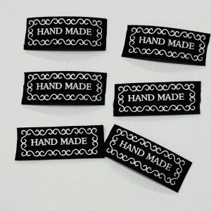 Tekstilinė prisiuvama aplikacija „Hand made”, 1vnt 00551