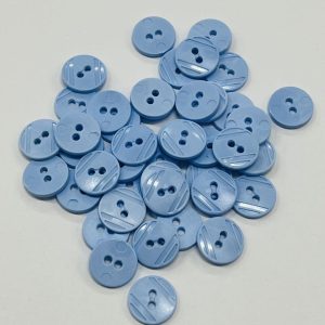 Plastikinė melsva sagutė, 1,5cm, 1vnt 182403