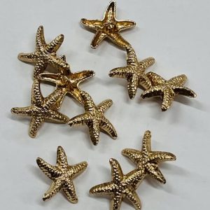 Auksinė sagutė „Jūros žvaigždė”, 20mm, 1vnt 03292