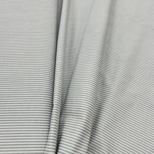 Balta medvilnė, pilkom, plonom linijom, 1m 0009