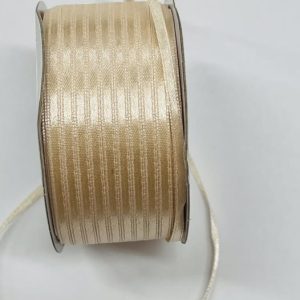 Kreminė atlasinė juostelė, 3mm, 1m 681/121