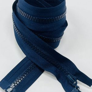 Tamsiai mėlynas užtrauktukas plastikiniais dantukais, 80cm, 1vnt 80TR/330