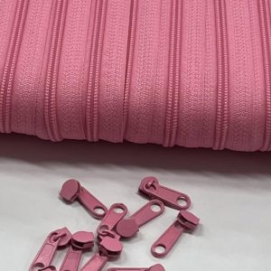 Rožinis matuojamas užtrauktukas, Nr.5, 1m T50/141