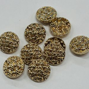 Auksinė metalinė saga „Perkištos virvelės”, 25mm, 1vnt 03311
