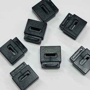 Juodi kvadratiniai virvelių laikikliai, 22mm*25mm, 1vnt 58271/332