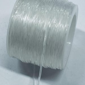 Tvirta, permatoma elastinė virvelė papuošalų gamybai, 1.2mm, 1m 03348