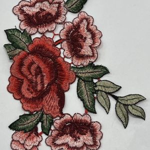 Siuvinėtos rožės, 18*15cm, 1vnt 3207