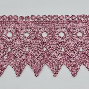 Pelenų rožiniai, standesni nėriniai, 9cm, 1m 01135