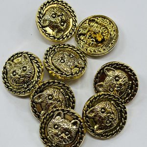 Auksinė vintažinė saga „Katė”, 20mm, 1vnt 03390