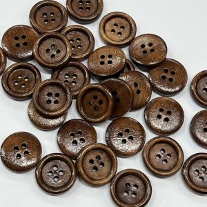 Tamsaus medžio lakuota saga, 2cm, 1vnt 03386