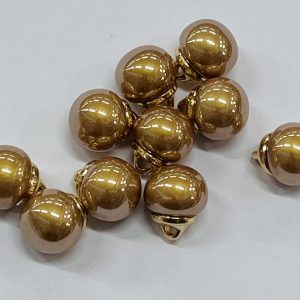 Sagutė – auksinis perliukas, 10mm, 1vnt 03388