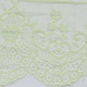 Žalsva nėrinių juosta, 18cm pločio, 1m 03446