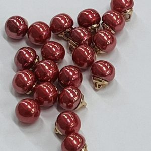 Sagutė – rožinis perliukas, 10mm, 1vnt 03456