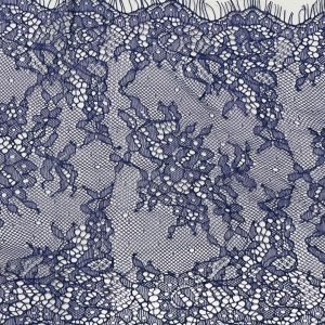 Prigesinta violetinė nėrinių juosta, 20cm, klasikinio rašto, 1m 03517