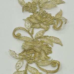 Auksiniai nėriniai, 37*14cm, 1vnt 03523