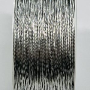 Metalizuota sidabrinė virvelė, 1mm, 1m 10700/031