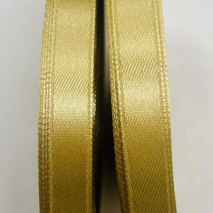 Auksinė atlasinė juostelė, 9mm, 1m S09/3186