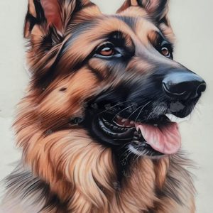 Priklijuojama aplikacija „Vokiečių aviganis”, 23*13cm, 1vnt 02685