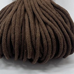 Ruda medvilninė virvelė, 5mm, 1m 5502/301