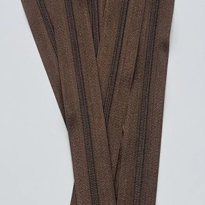 Rudas spiralinis užtrauktukas, 20cm, 1vnt, 20s/301