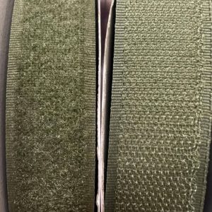 Velcro juosta, 2,5cm, samanų spalvos, aštri, 1m TRO25/263/1