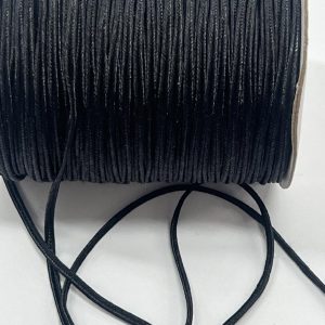 Juoda sutažinė virvelė, 3mm, 1m SUT3/332